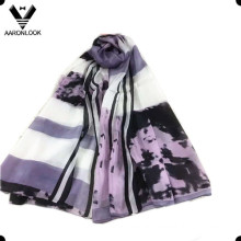 Lady′s Fashion Printing 100% Silk Scarf for Wholesale